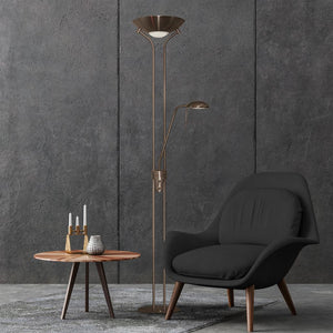 Searchlight Brass Mother Child Floor Lamp Dimmer - Comet Lighting