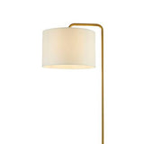 Searchlight Hangman Gold Floor Lamp With White Marble Base