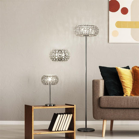 Knighton 1Lt Table Lamp Chrome - Comet Lighting