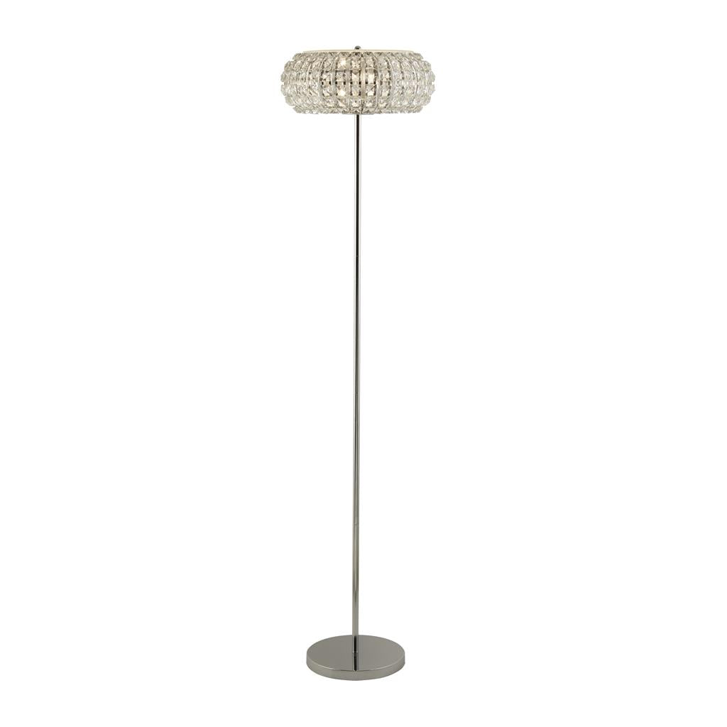 Knighton 3Lt Floor Lamp Chrome - Comet Lighting