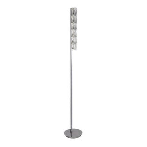 Hollocombe LED Floor Lamp| Hexagonal Chrome - Comet Lighting