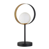 Tedburn 1Lt Table Lamp Black/Gold - Comet Lighting