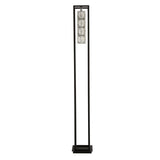 Elevator Floor Lamp - Matt Black Frame & Crystal Centre