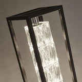 Elevator Floor Lamp - Matt Black Frame & Crystal Centre - Comet Lighting