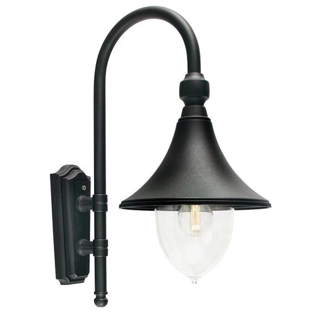 Firenze 1 Light Wall Lantern - Black - Comet Lighting