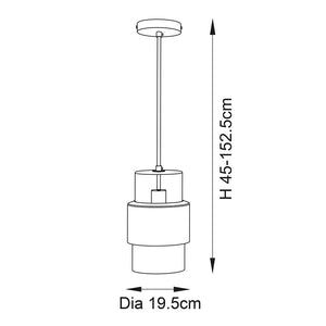 Spree Pendant Ceiling Light Copper Hammered