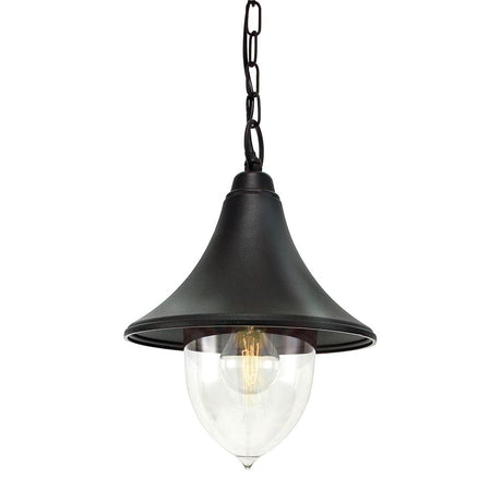 Firenze 1 Light Chain Lantern - Black - Comet Lighting