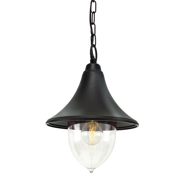 Firenze 1 Light Chain Lantern - Black - Comet Lighting