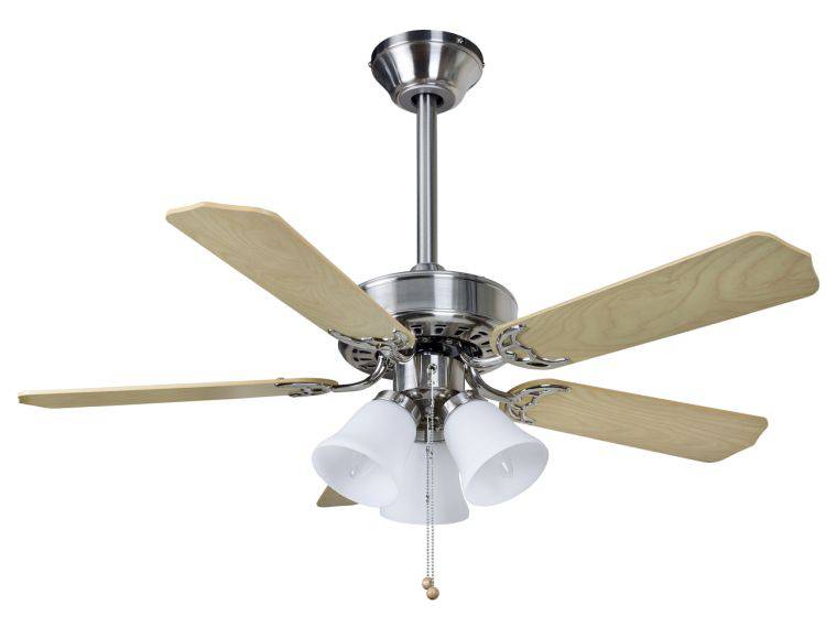 Belaire Combi 42inch Ceiling Fan with Light Brushed Nickel - Comet Lighting