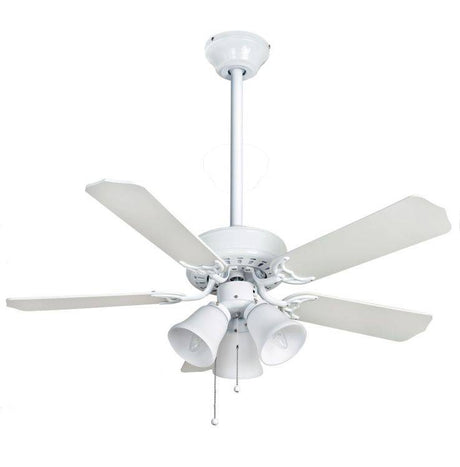 Belaire Combi 42inch Ceiling Fan with Light White - Comet Lighting