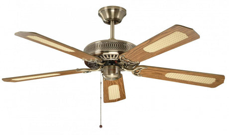 Classic 52'' Ceiling Fan without Light Antique Brass - Comet Lighting