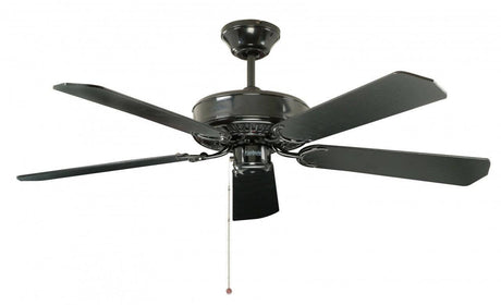 Classic 52'' Ceiling Fan without Light Black - Comet Lighting