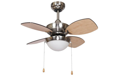 Kompact 28inch Ceiling Fan with Light Brushed Nickel - Comet Lighting