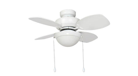 Kompact 28inch Ceiling Fan with Light White - Comet Lighting