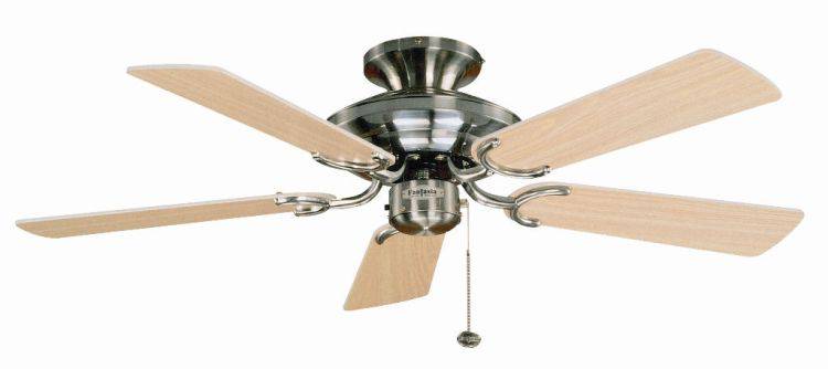 Mayfair 42inch Ceiling Fan without Light Stainless Steel - Comet Lighting