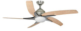 Viper Plus 44inch Ceiling Fan with Light Stainless Steel - Comet Lighting