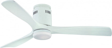 Zeta 52inch Ceiling Fan with LED Light White - Comet Lighting