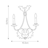 Sweet Olive 2 Light Wall Light - Comet Lighting
