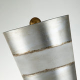 Tivoli 1 Light Table Lamp - Silver & Cream Patina - Comet Lighting