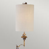 Tivoli 1 Light Wall Light - Gold & Cream Patina - Comet Lighting