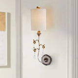 Tivoli 1-Light Wall Light - Silver & Cream Patina - Comet Lighting