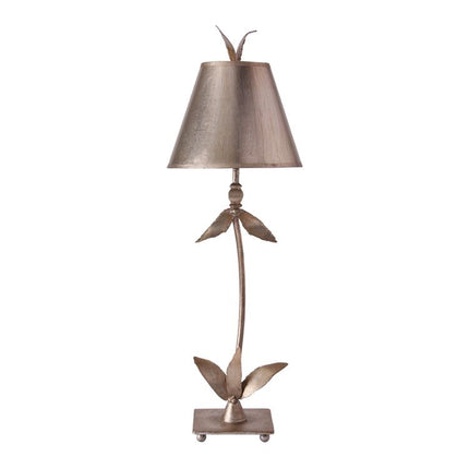 Red Bell 1-Light Table Lamp - Silver Leaf