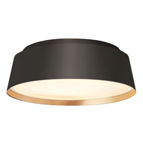 Asher 3 Light Flush Light - Midnight Black - Comet Lighting