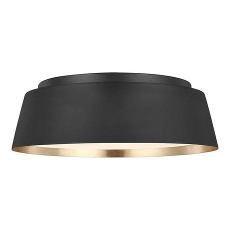 Asher 3 Light Flush Light - Midnight Black - Comet Lighting