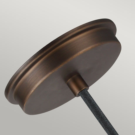 Baskin 1 Light Pendant - Aged Brass/Dark Weathered Zinc - Comet Lighting
