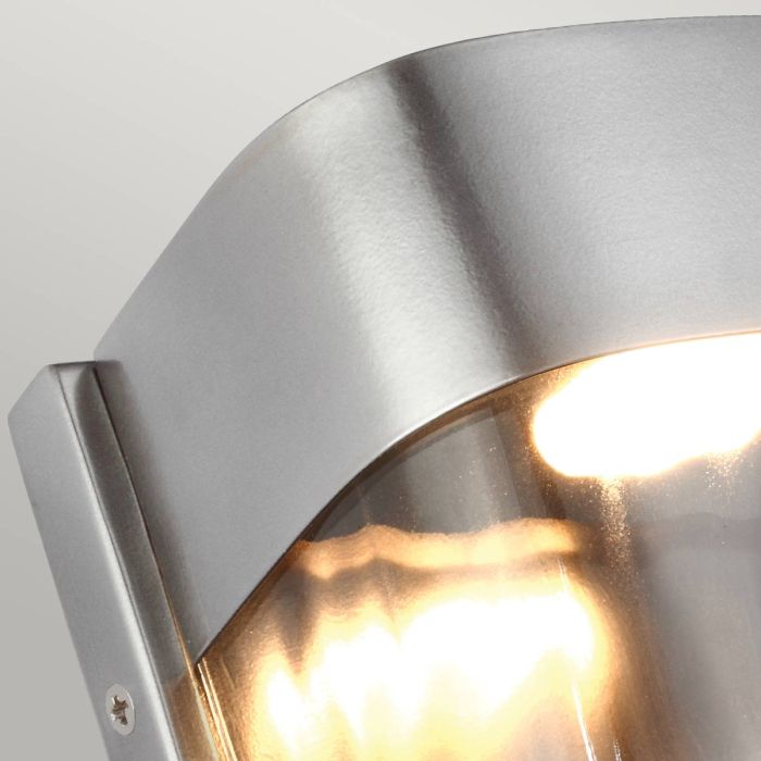 Bennie 1 Light Small LED Wall Light - Painted Brushed Steel - Comet Lighting