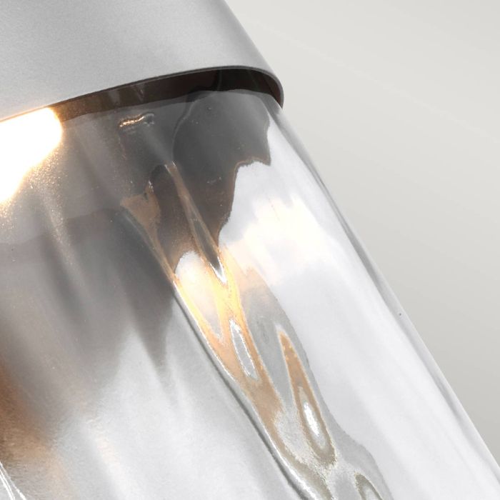 Bennie 1 Light Small LED Wall Light - Painted Brushed Steel - Comet Lighting