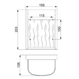 Bennie 1 Light Small LED Wall Light - Painted Brushed Steel - Comet Lighting