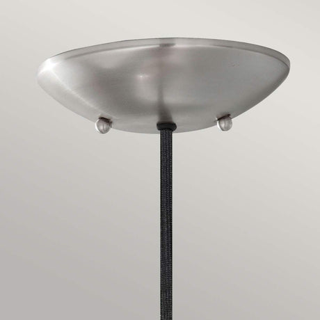 Beso 1 Light Medium Pendant  - Brushed Steel - Comet Lighting
