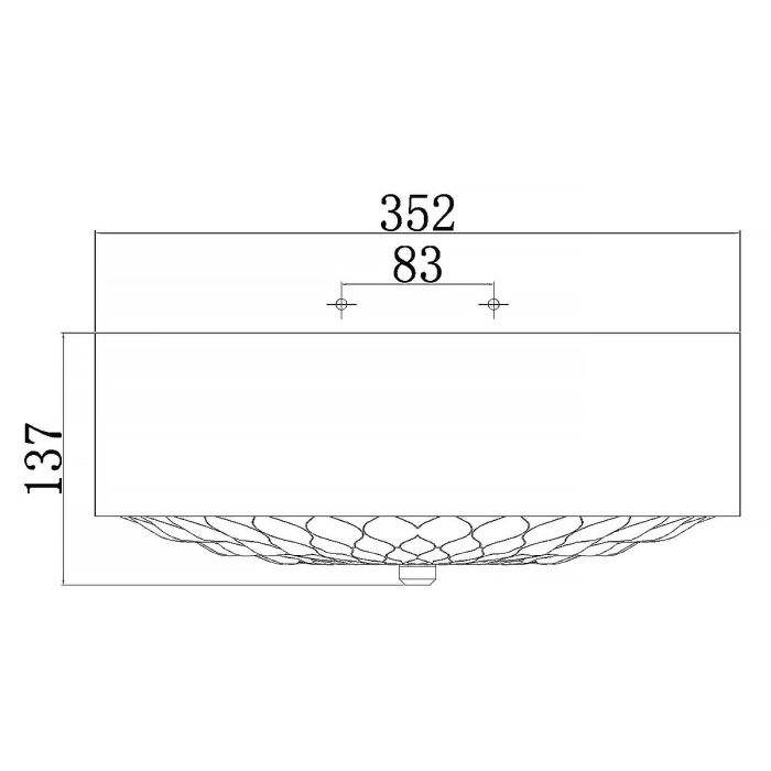 Botanic 3 Light Small Flush Mount