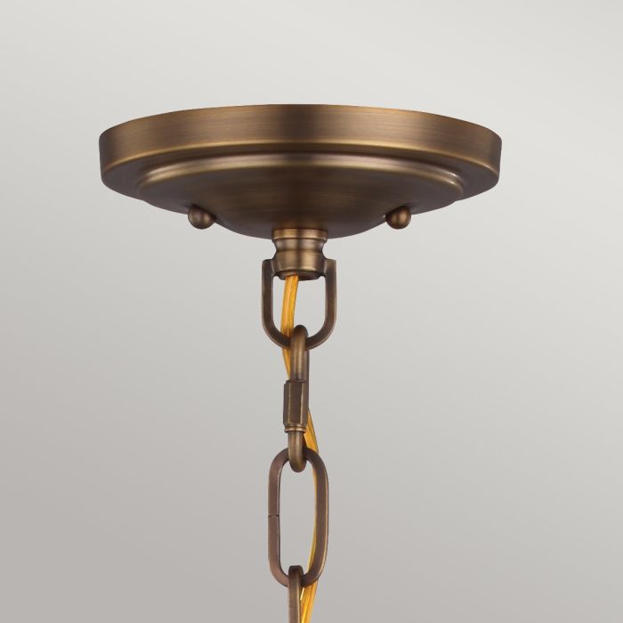 Cadence 1 Light Mini Pendant - Dark Antique Brass/Matte Black