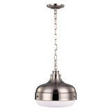 Cadence 2 Light Pendant - Polished Nickel/Brushed Steel