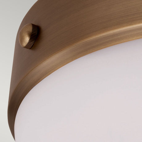 Cadence 2 Light Flush Mount - Dark Antique Brass - Comet Lighting