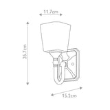 Concord 1 Light Wall Light - Comet Lighting