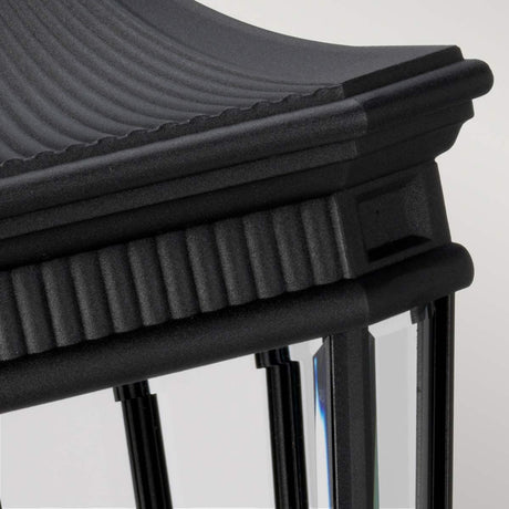 Cotswold Lane 3 Light Large Pedestal - Black - Comet Lighting