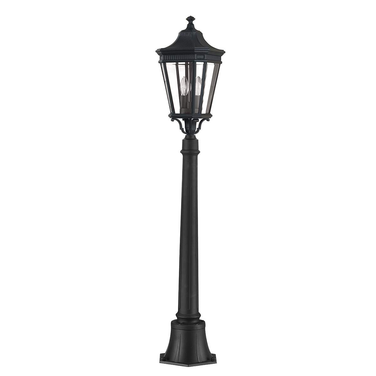 Cotswold Lane 2 Light Medium Pillar - Black