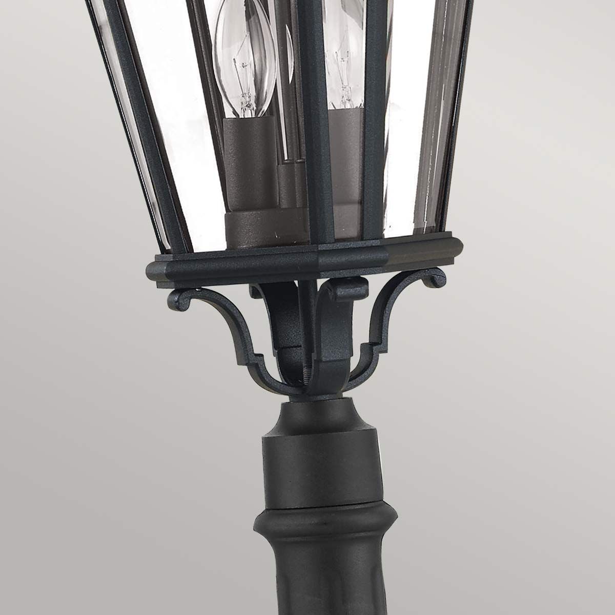 Cotswold Lane 2 Light Medium Pillar - Black