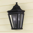 Cotswold Lane 2 Light Half Wall Lantern - Black - Comet Lighting