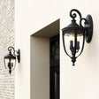 English Bridle 3 Light Large Wall Lantern - Black - Comet Lighting