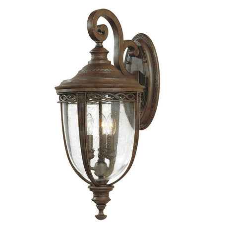 English Bridle 3 Light Large Wall Lantern - British Bronze - Comet Lighting