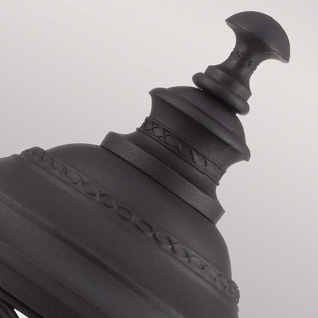 English Bridle 3 Light Large Pedestal - Black - Comet Lighting
