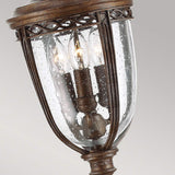 English Bridle 3 Light Medium Pillar Lantern - British Bronze