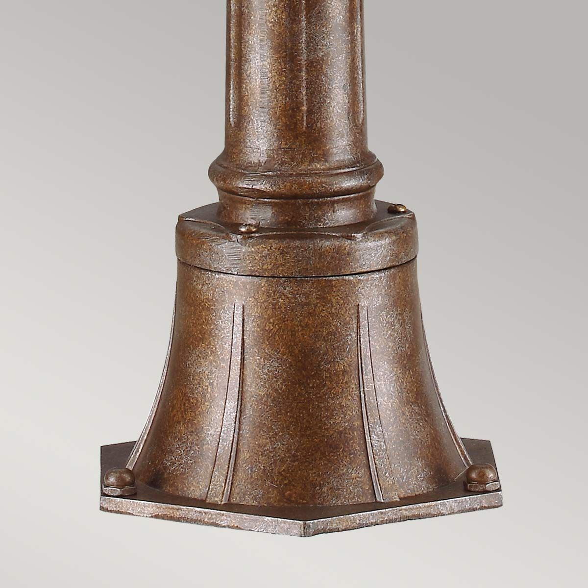 English Bridle 3 Light Medium Pillar Lantern - British Bronze