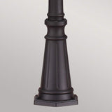 English Bridle 3 Light Large Lamp Post - Black