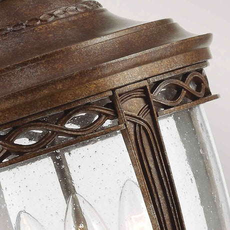 English Bridle 3 Light Large Chain Lantern - British Bronze - Comet Lighting