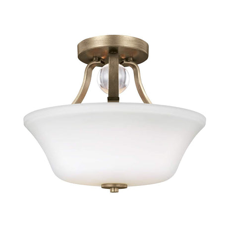 Evington 2 Light Semi-Flush - Sunset Gold - Comet Lighting